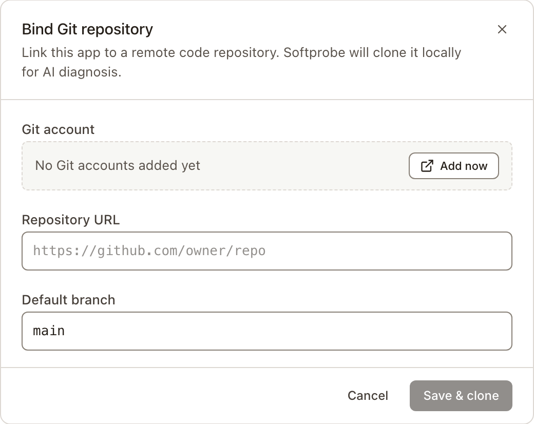 Bind Git repository