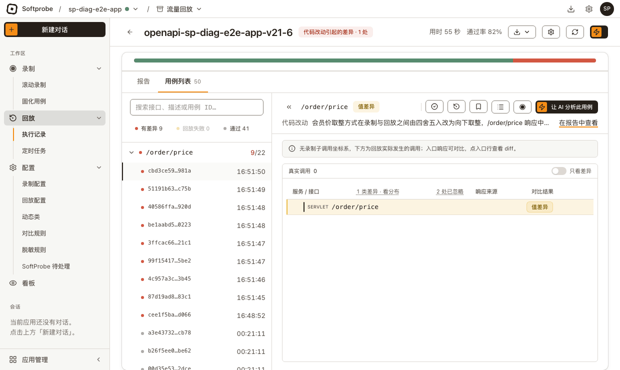 查看用例忽略了什么